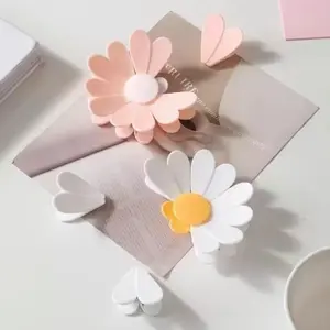 Magnetic Daisy Sealer Set, Refrigerator Magnet Chip Clip & Food Bag Sealers, Essential Kitchen Tools, 2-Piece Magnetic Accessories, Fridge Magnet Clip, Flower Magnets