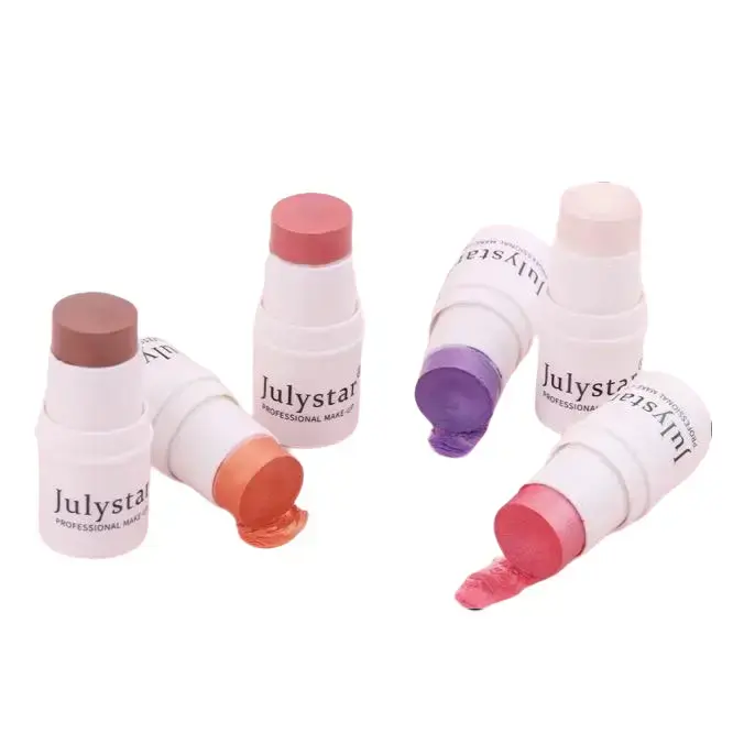 JULYSTAR SHADE #3. . 4-in-1 Cosmetic Makeup Stick, Smooth Highlighter Cream with Radiant Luminous Shimmer for Easy Blending