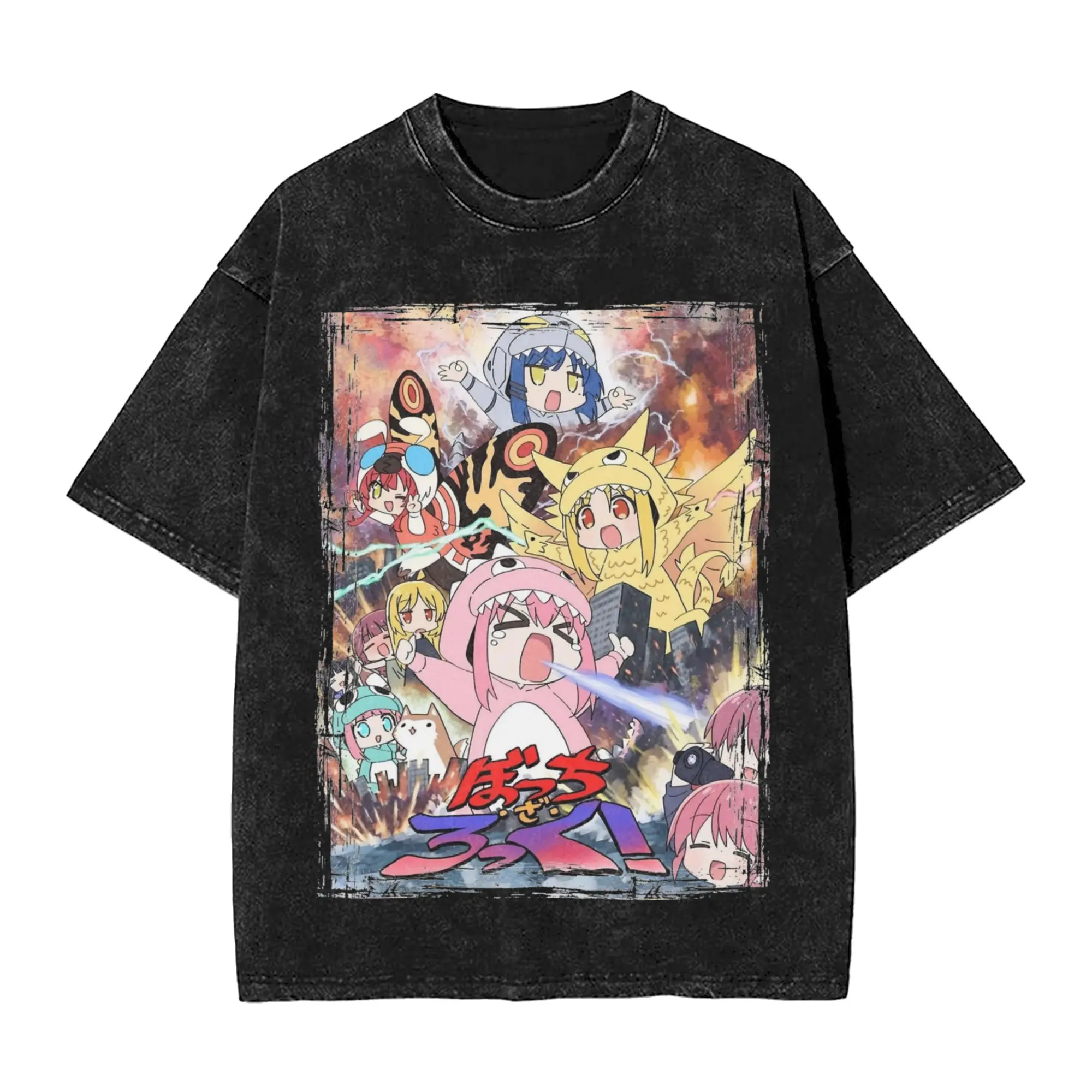 valentine shirts  Washed T Shirts Bocchi the Rock2 Nijika Hip Hop Vintage T-Shirts High Street Girl Streetwear Short Sleeve Tops Tees for Men Women,fathersdaygift