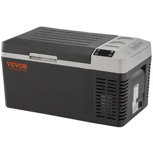 VEVOR Car Refrigerator, 12 Volt Car Refrigerator Fridge, 21 QT/20 L Single Zone Portable Freezer, -4 ° F-50 ° F Adjustable Range, 12/24V DC and 100-240V AC Compressor Cooler for Outdoor, Camping,RV