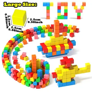 Large Size Rainbow Magnetic Tiles Stacking Building Blocks, Building Sets, Stem Sensory Education Toy, Creative Construction for Kids Aged 3+, Birthday Gift