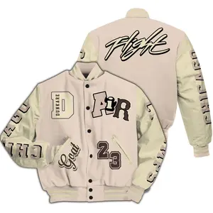 A Ma Maniere X Fossil Stone 4s Varsity Jacket, AIR Number 23 GOAT All Over Print Letterman Jackets, gift for woman