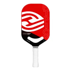 HTPICK T700 Carbon Fiber Pickleball Paddle with Aero Throat Hot-Press Moulding 16mm Polymer Core for Improved Swing Speed and Maneuverability Professional Thermoformed Paddle