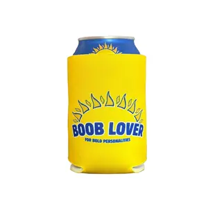 Parody of Twisted Tea “B00B LOVER” Funny Beer Koozie – 12oz Can Cooler – Foam Sleeve for Beach, Boat, Lake, Pool Parties, BBQs, Gag Gift Drinkware