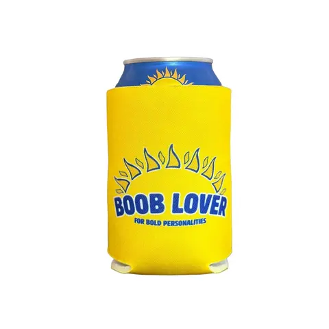 Parody of Twisted Tea “B00B LOVER” Funny Beer Koozie – 12oz Can Cooler – Foam Sleeve for Beach, Boat, Lake, Pool Parties, BBQs, Gag Gift Drinkware