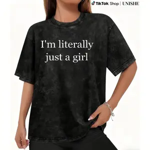 Trendy Minimalist Y2K Shirt – Cute & Quirky Meme T-Shirt for Girls