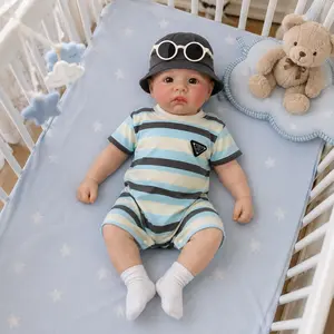 NO.2  16.14-inch Open Eye Reborn Boy Doll，baby doll，Fully silicone with delicate texture，Suitable for daily play and collection