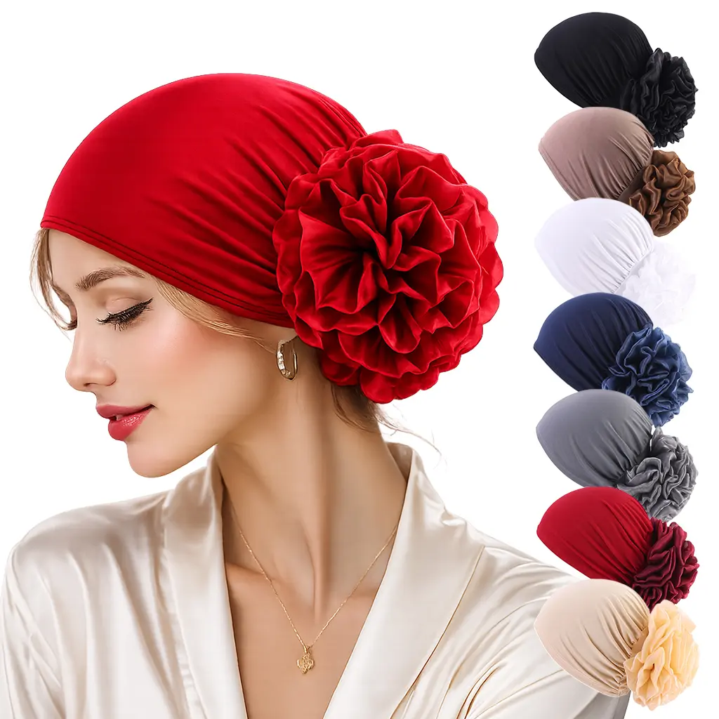 Women's Floral Detail Stretch-Fit Sports Headband - Vintage Soft Fabric, Comfortable for Parties, Bad Hair Days