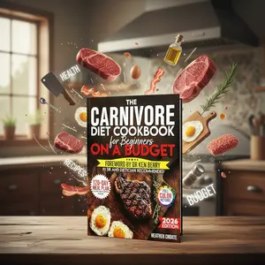 The Carnivore Diet Cookbook for Beginners on a Budget: Animal-based nutrition, bioavailable protein, frugal carnivore minimal cooking, stress-free meal planning, no-carb snacks.