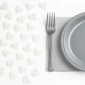 Iridescent Heart Table Scatter Confetti - 40 Pack