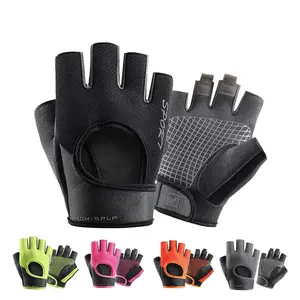 Cycling Sport Gloves Breathable Anti-slip Half Finger MTB Bike Gloves Sweat-Absorbing Elastic Fitness Sports Training Gym Gloves
