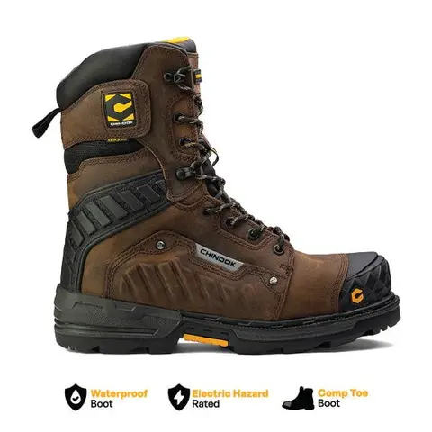 Scorpion 9” Composite Toe Men's Waterproof Work Boot – Brown