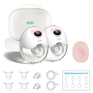Dr.Isla EB50D Electric Wearable Breast Pump Double, 4 Modes & 36 Adjustable Suction Levels (Up to 300mmHg), Ultra-Quiet Under 40dB, 210ml Large Capacity, 275g Lightweight Hands-Free In-Bra Pump, Leak-Proof Wireless Portable Design, BPA Free