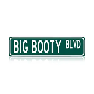 Big Booty Blvd Funny Street Sign 16" x 4" Inappropriate Humor Bar Home College Dorm Decor (BigBootyBlvdStreet) tin | summervibes Wall Art Sign Metal Signs