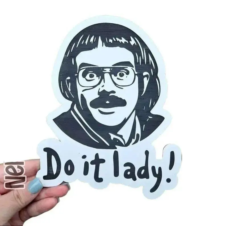 25 Designs Chit Do It Lady Sticker, Viral TikTok Quote Sticker, Funny Waterproof Decal, Laptop Sticker, Aesthetic Motivation Sticker, Gift for Friends