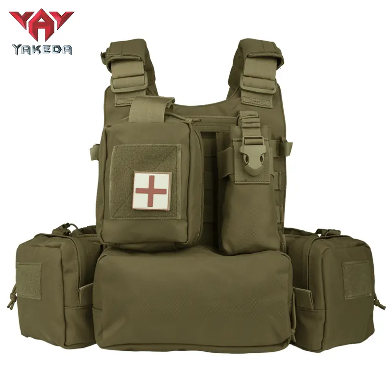 VT-8280-1 YAKEDA TACTICAL VEST 1000D Polyester Shooting Training