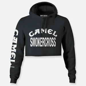 WOMENS CAMEL SMOKERCROSS RACING CROP HOODIE
