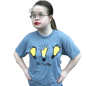 Be the Light, Grace's OG Adult Unisex Short Sleeve Shirt in Deep Heather Grey Tee Top