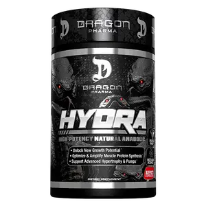 Dragon Pharma Hydra | Natural Anabolic Muscle Builder & Recovery Supplement with 120 Capsules