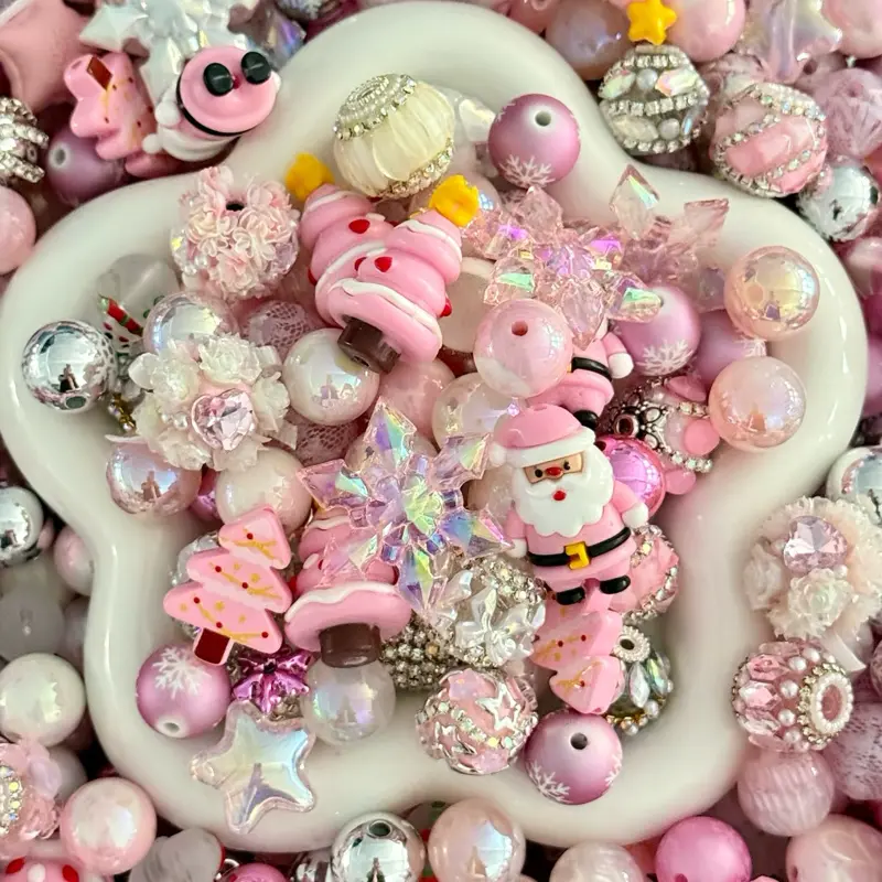 DIY Craft Bead Mix Assorted 300ml for Jewelry Making & Creative Projects Including Flowers & Fancy Beads Perfect for Enthusiasts