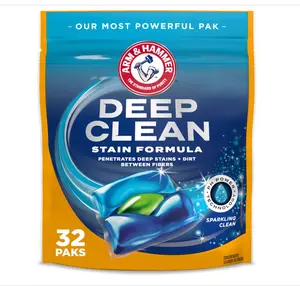 Laundry Detergent Power Paks, Sparkling Clean Scent, 32 Count, 32 Loads