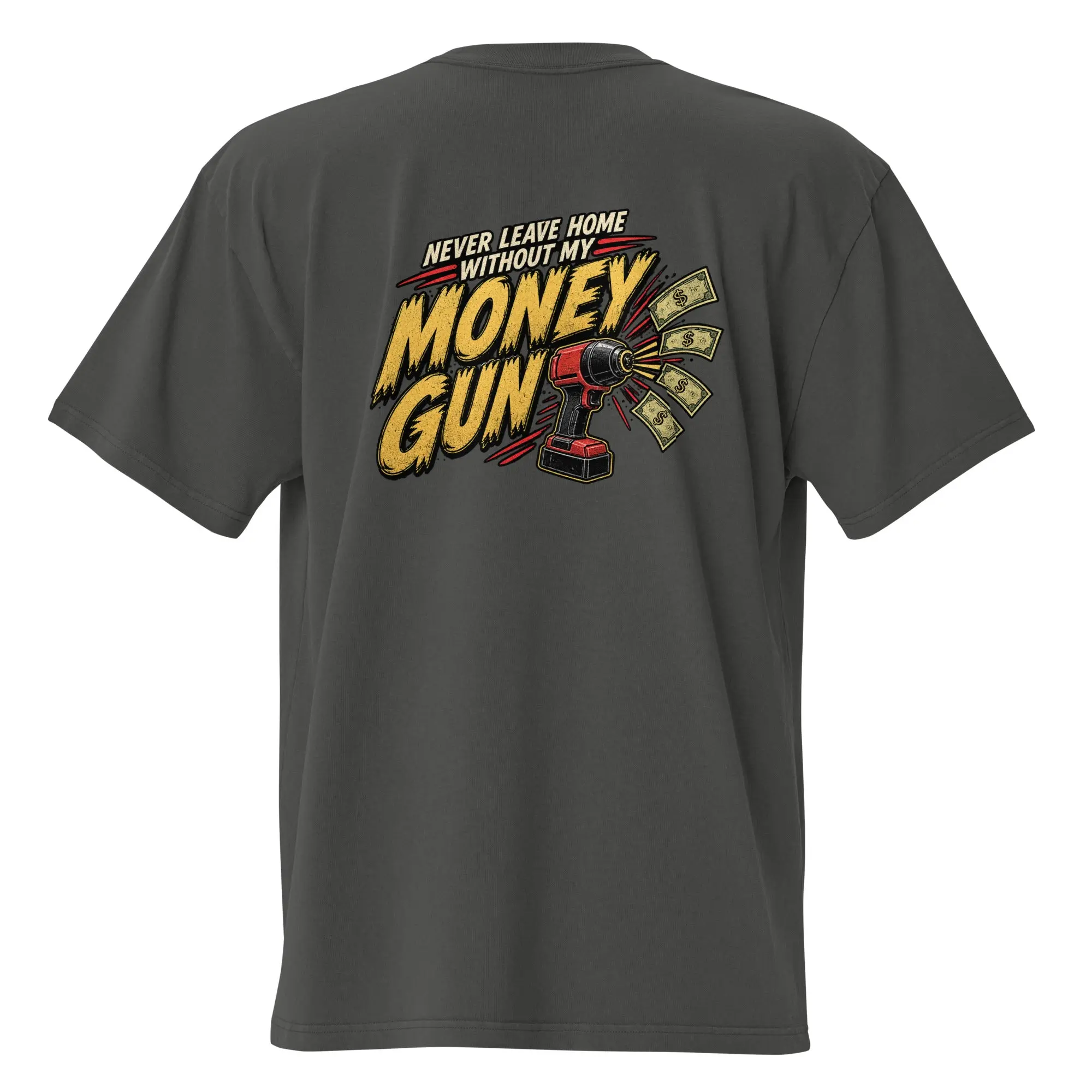 Lineman Premium Workwear Tee – MoneyGun Vintage Heavyweight Road Warrior Shirt | The Hotel Hooker Cotton Fabric Graphic Menswear Top Aesthetic Long Original