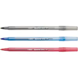 Bic  Round Stic Ballpoint Pen, Black