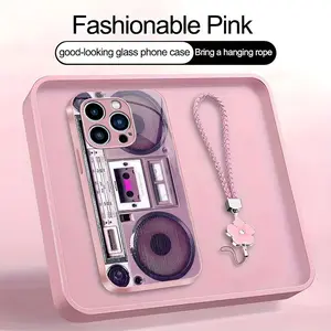 Suitable for [iPhone 13 Pro] high-end women's phone case🤩,retro cassette tape pattern, fun and appealing🥰✨, drop-resistant, affordably priced，fingerprint-resistant  YM99