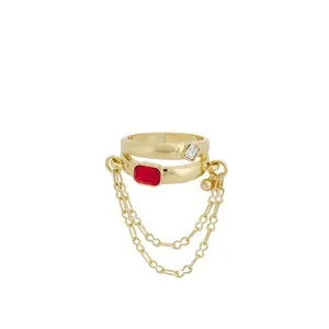 petit moments Ritual Ring in Red