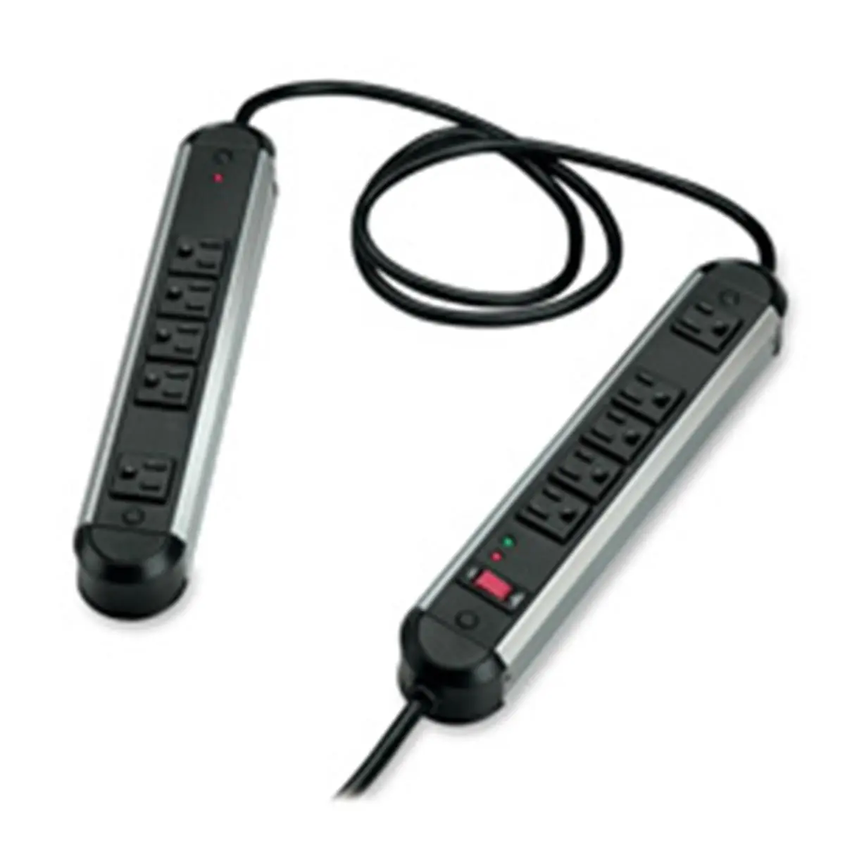Fellowes FEL Surge Protector-1250 Joules-10 Outlets-6 ft. Cord-Black, Accessories, Power Strip, Metal