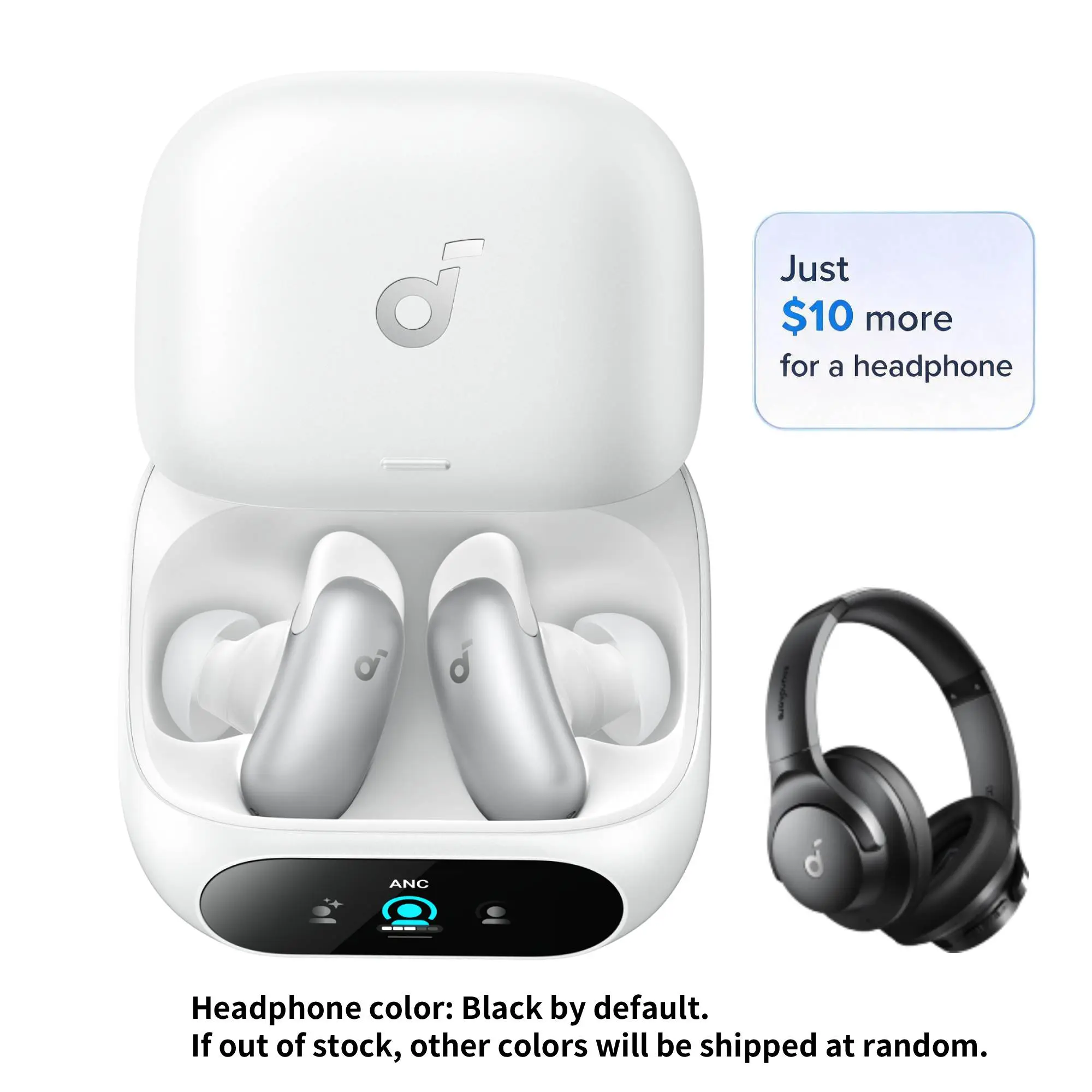 Limited $10 Upgrade:：Liberty 5 Pro Pearl White+ Q20i Headband