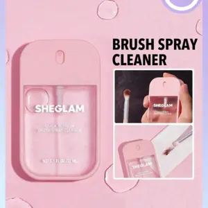SHEGLAM Quick Refresh Brush Spray Cleaner 32ml Portable Professional Liquid Makeup Cleaner for Makeup Brushes Applicators Black Friday Gifts Brushes Accessories