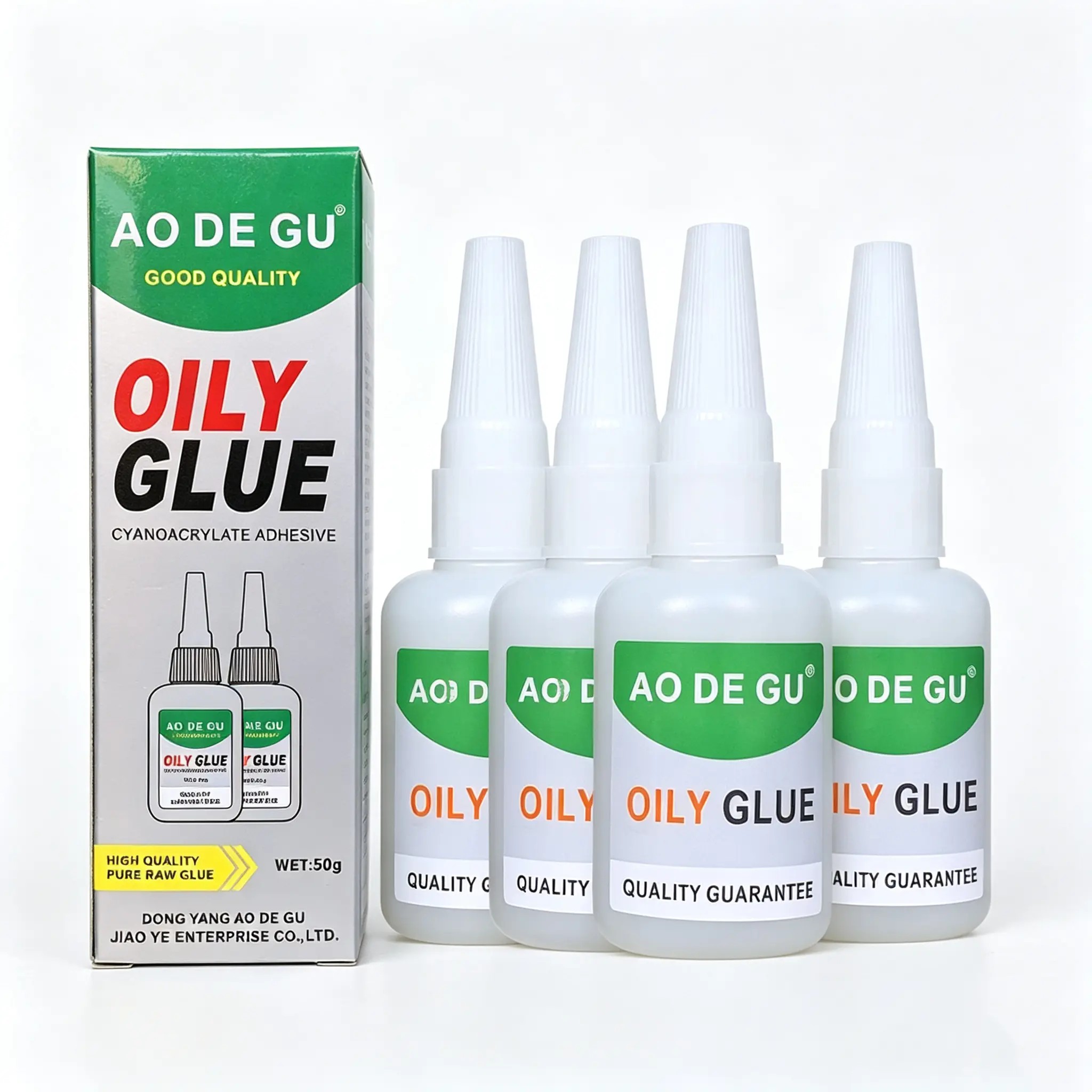 GUBUDA 1/4 Pack High-Strength CA Super Glue, Fast-Dry Multi-Purpose Adhesive for Rubber, Metal Repairs, Bonding & Sealing