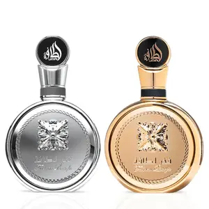 Fakhar Platin & Fakhar Gold Extrait Eau de Parfum Sprays 100ml (3.4 oz) by Lattafa (Bundle)