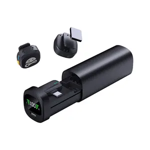 Wireless Lavalier Microphone Sound Card Live Broadcast Kit Mini Square Mic