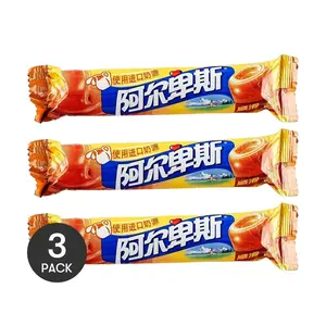 Alpenliebe Caramel Milk Candy, 31g Bags (3 Pack) - Rich Butterscotch Flavor Hard Candies, Individually Wrapped, Bulk Pack for Sharing