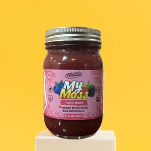 My Moss Sea Moss Gel – Triple Berry | Wildcrafted Superfood, 100% Organic, Raw Seamoss gel, Vegan, Mineral-Rich, Vitamin-Rich, No Preservatives,