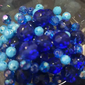 #11 Elegant Royal Blue Mixed Beads DIY