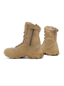 men's solid color lace up hiking boots, 2024 new style casual comfortable non-slip sports shoes for outdoor activities, professional tactical boots for men