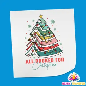 All Booked For Christmas Design Christmas  DTF Transfer