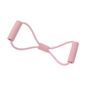 Thickened 8-word Puller Elastic Tube Chest Expansion Tension Band Back Yoga Training Equipment Open Back Fitness Exercise adjustable workout upper cable machine adductor abductor Heavy Tricep Rope Pull Down ab Attachment Rope Thigh High Waist toner Logo