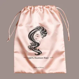Geeta Hair-Satin Wig Bag Hair Extension Storage Bag Suitable for Home Packaging Tools