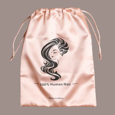 Geeta Hair-Satin Wig Bag Hair Extension Storage Bag Suitable for Home Packaging Tools