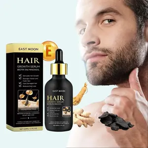 Men's Beard & Hair Care Serum- East Moon, Nourishing & Moisturizing Strengthening Serum for Beard & Hair, Professional Hair Care Product for Men Daily Use, Fall Gifts for Men