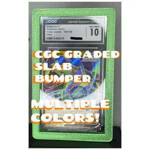CGC Graded Slab Bumper Protector for Trading Cards Multiple Colors Collectors Gift Durable Case Lightweight Plastic Protection