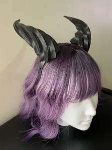 3D Printed Demon Horns Headband - Cosplay and Halloween Accessory