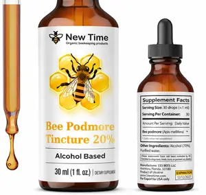 New Time Bee Podmore Tincture 20% – 1 fl oz (30 ml) Alcohol-Based Extract,  Natural Dietary Supplement