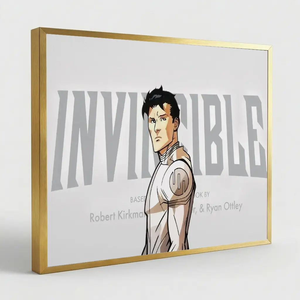 Style-8 Golden Metal Frame