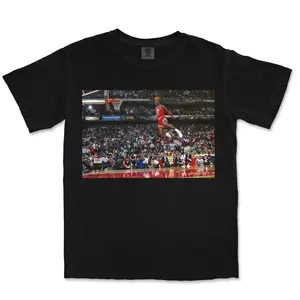 Graphic Tees - Michael Jordan v4 Graphic Tee Streetwear Outfit, Cool Gifts For Basketball Fans Crewneck Summer Cotton Menswear