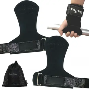 Teun Glitter Wrist Straps For Weightlifting  Women's Gym Lifting Deadlift Leather Workout Weight Grips With Neoprene Padded Wraps Support